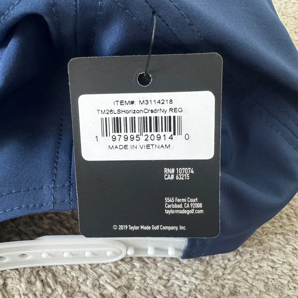 NWT TaylorMade Horizon Team Patch Golf Hat Navy Adjustable 58cm - Picture 4 of 6